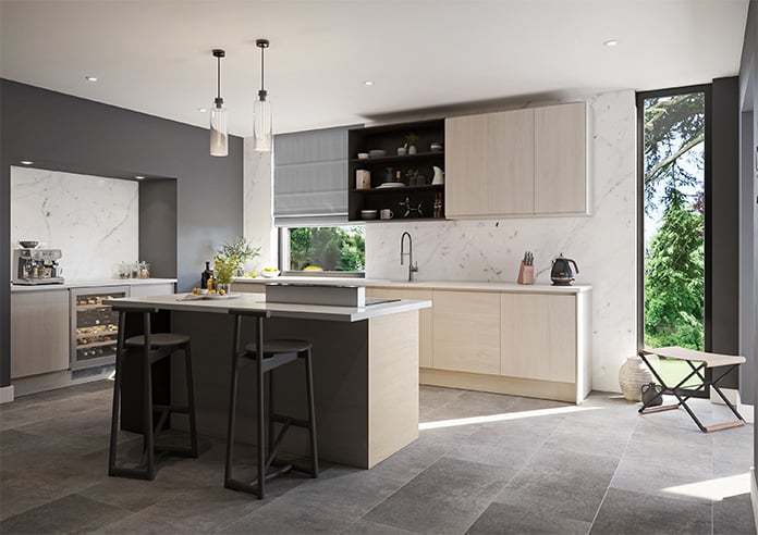 Belgravia, Steel - Twist&Fit Roman Blind - Image 7